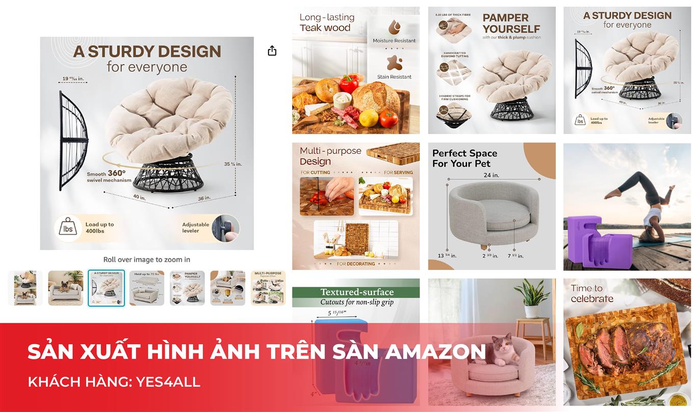 Sản xuất hình ảnh trên sàn Amazon